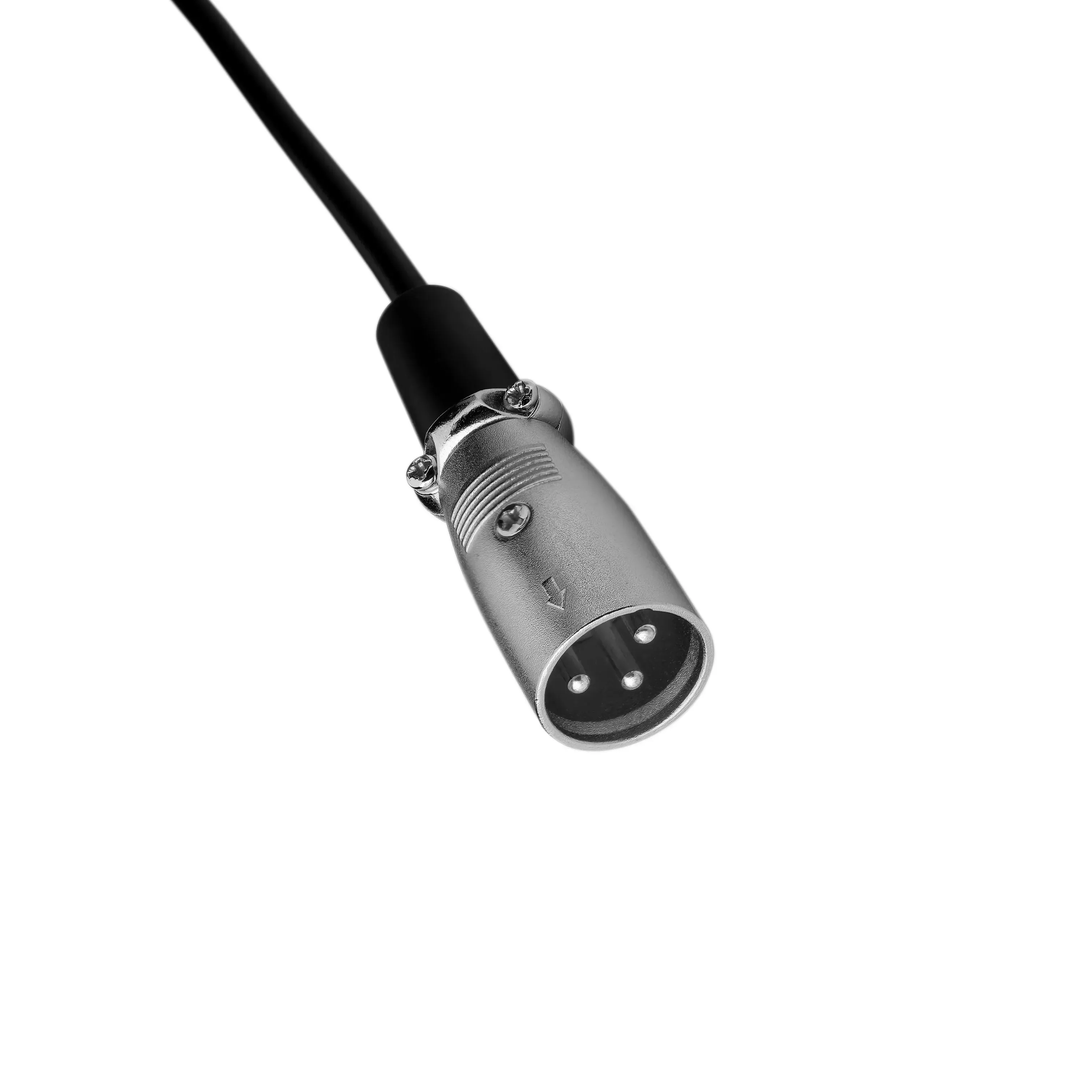 Three-pin XLR battery charger connector prepared for compatibility review