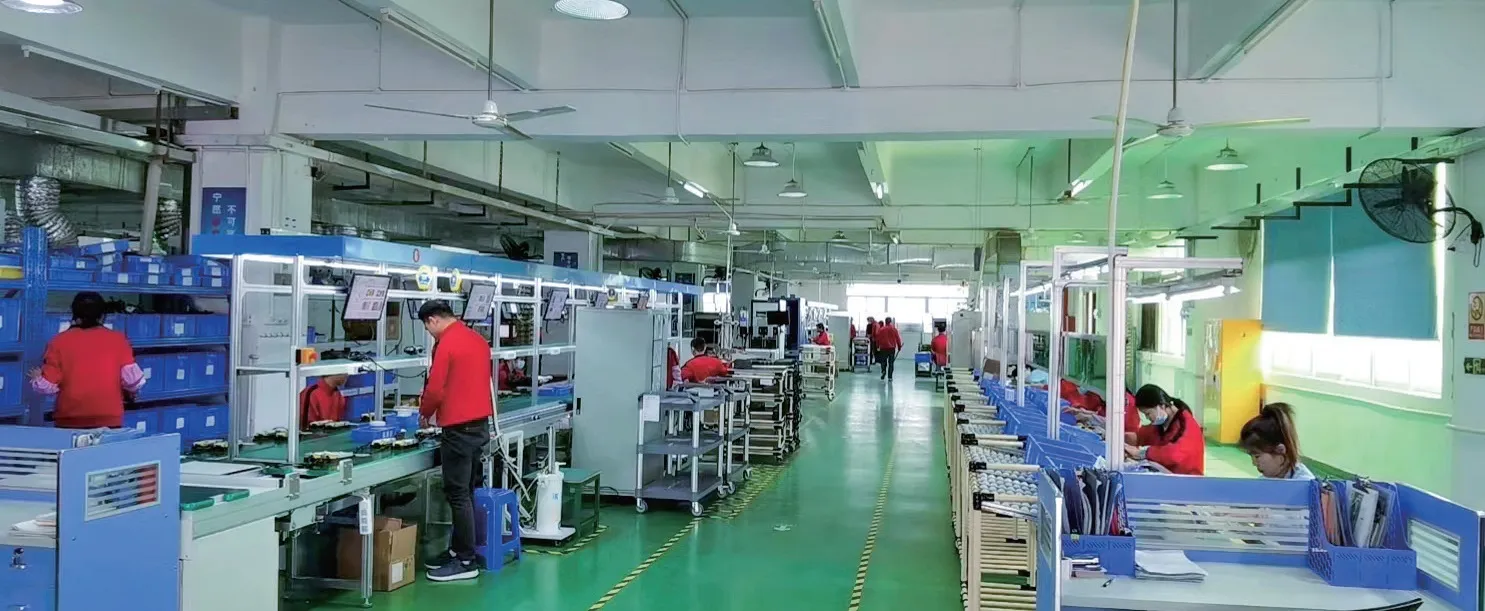 JuxonPower battery charger manufacturing workshop for OEM and ODM production