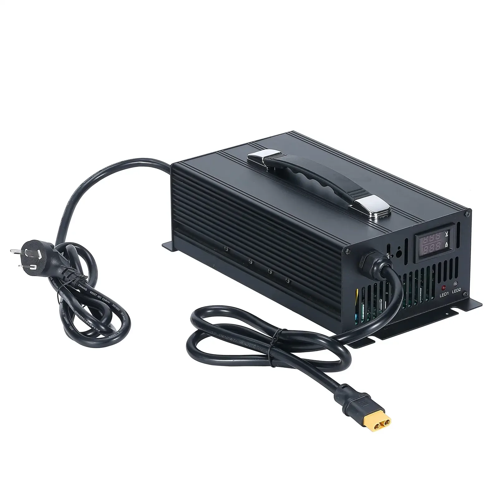 JUXON 54.6V 30A lithium-ion solar battery charger — detail view 4