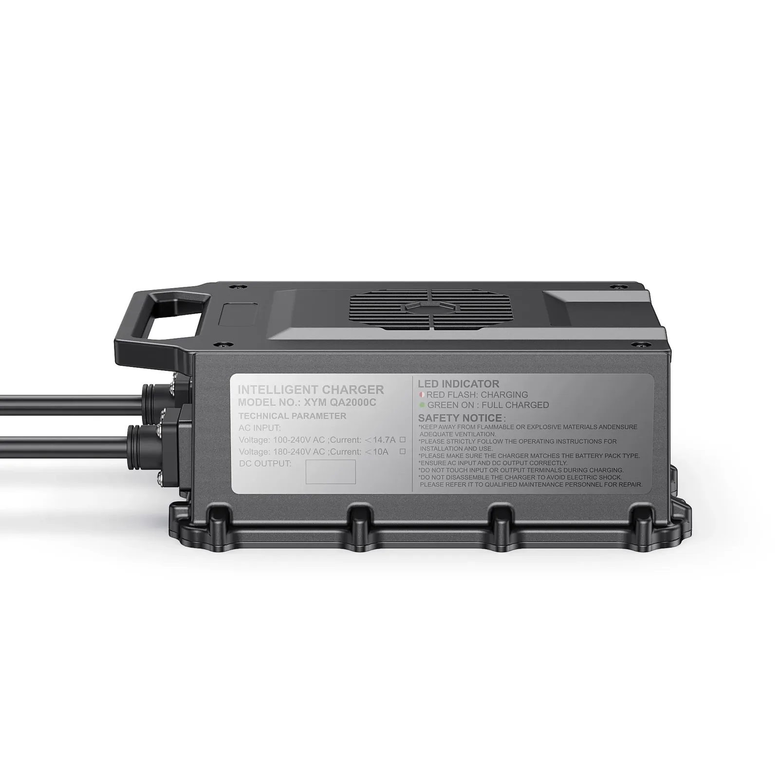 JUXON 25.2V 60A lithium-ion solar battery charger — detail view 2