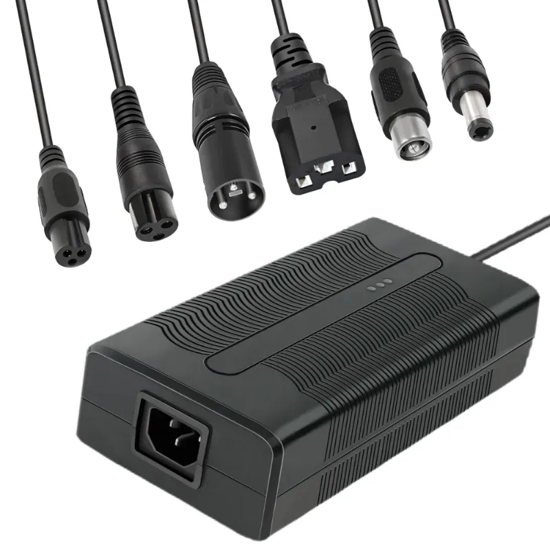 JUXON 54.6V 5A lithium-ion mobility battery charger — detail view 2