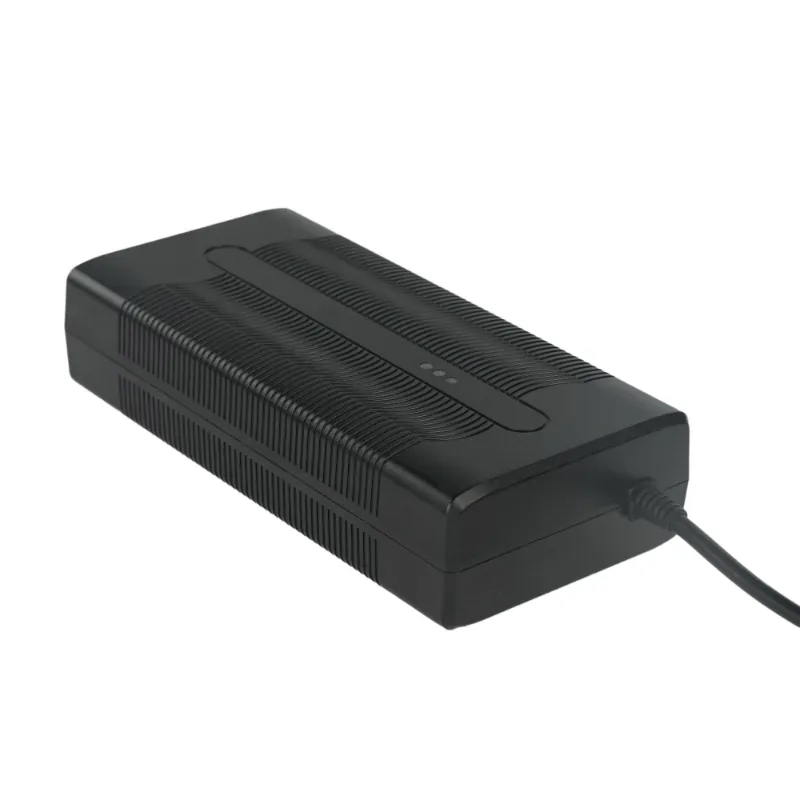 JUXON 54.6V 5A lithium-ion mobility battery charger — detail view 5