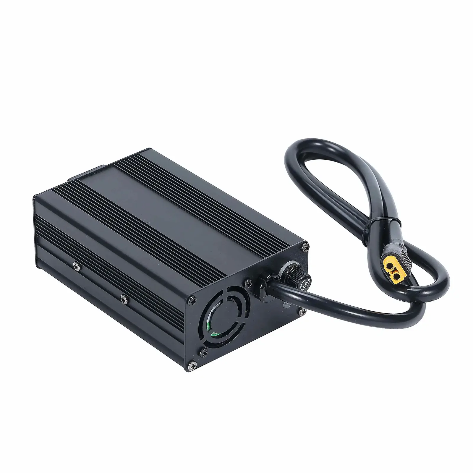 JUXON 54.6V 5A lithium-ion mobility battery charger — detail view 5
