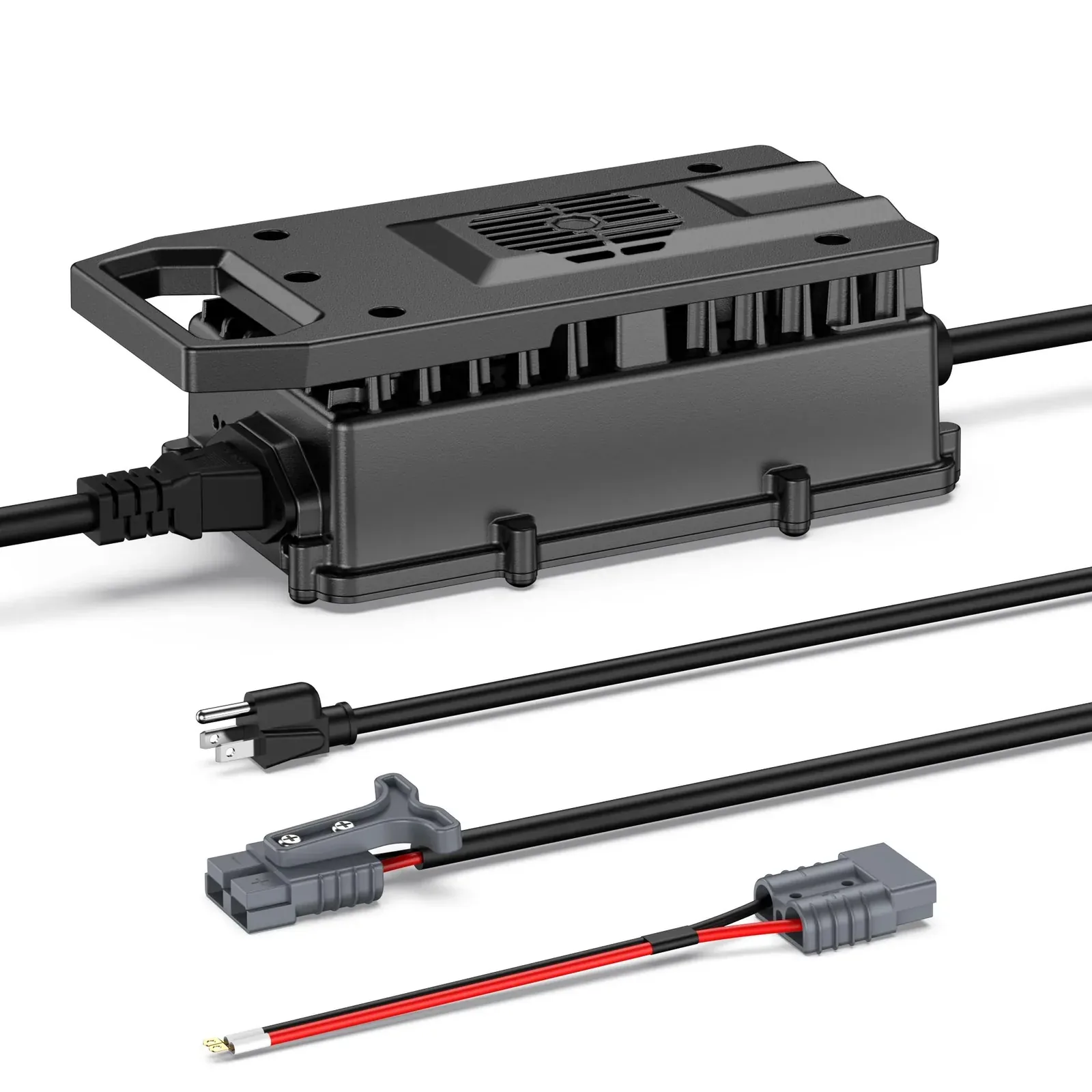 JUXON 54.6V 12A lithium-ion forklift battery charger — detail view 3